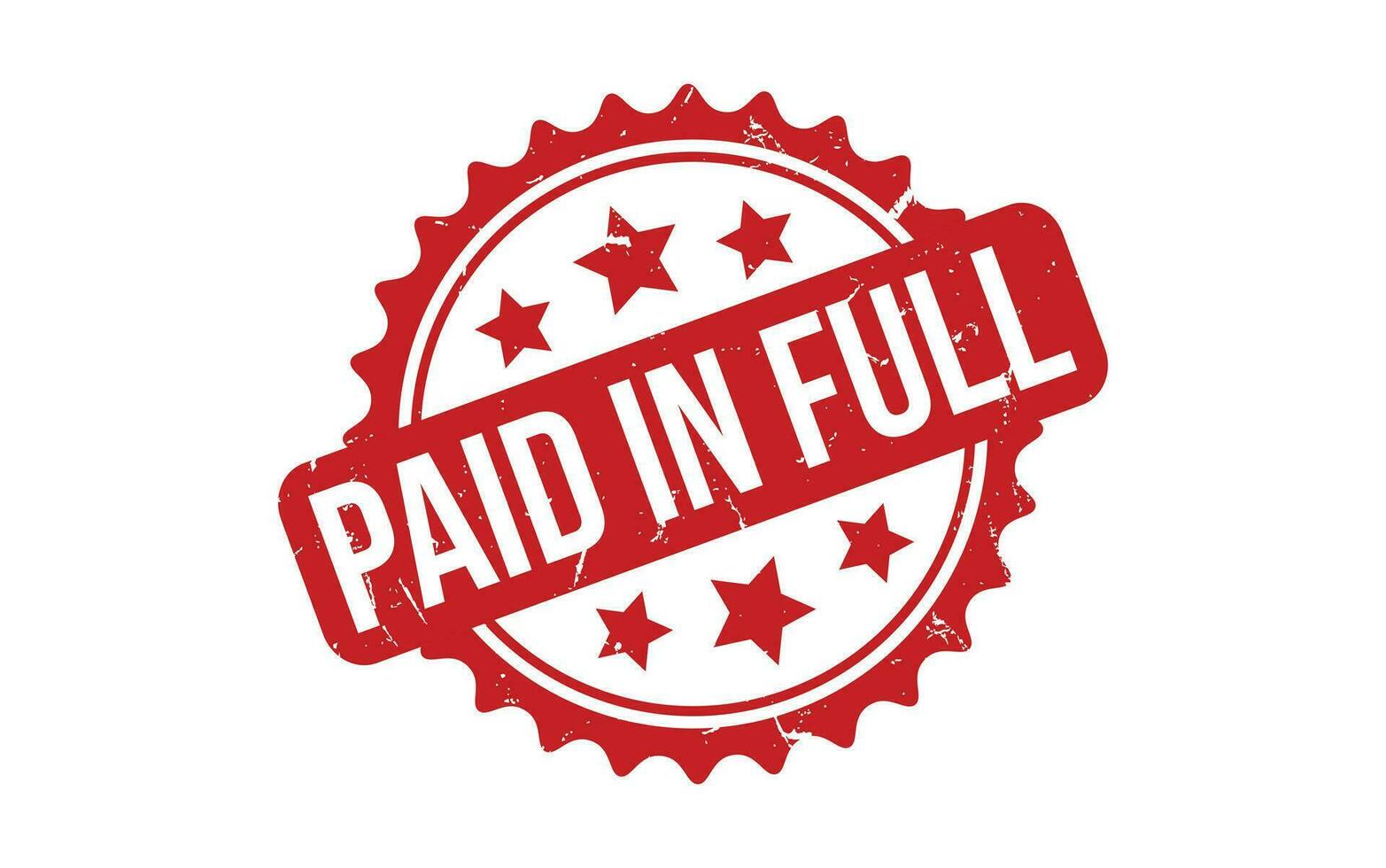 Paid In Full rubber grunge stamp seal vector