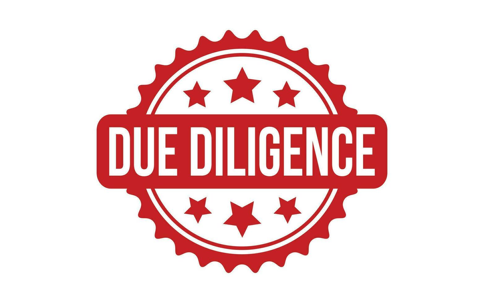 Due Diligence rubber grunge stamp seal vector