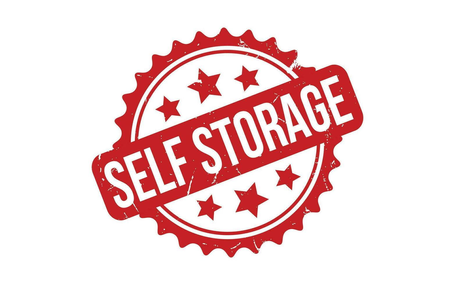 Self Storage rubber grunge stamp seal vector