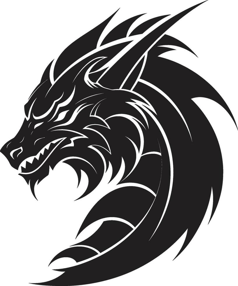 Monstrous Glory Black Vector Elegance with Fiery Flair Powerful Pose Monochromatic Vector of a Bodybuilding Champ