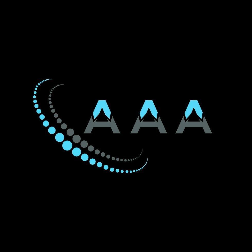 AAA letter logo creative design. AAA unique design. vector