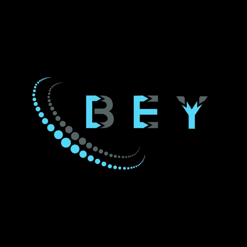 bey letra logo creativo diseño. bey único diseño. vector