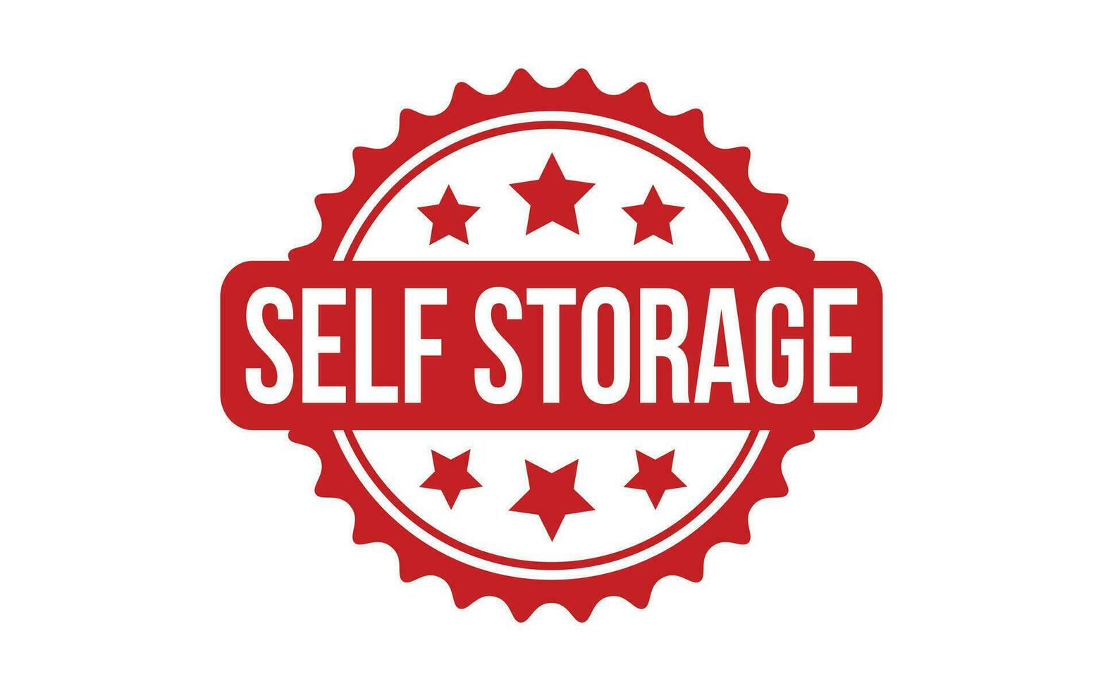 Self Storage rubber grunge stamp seal vector
