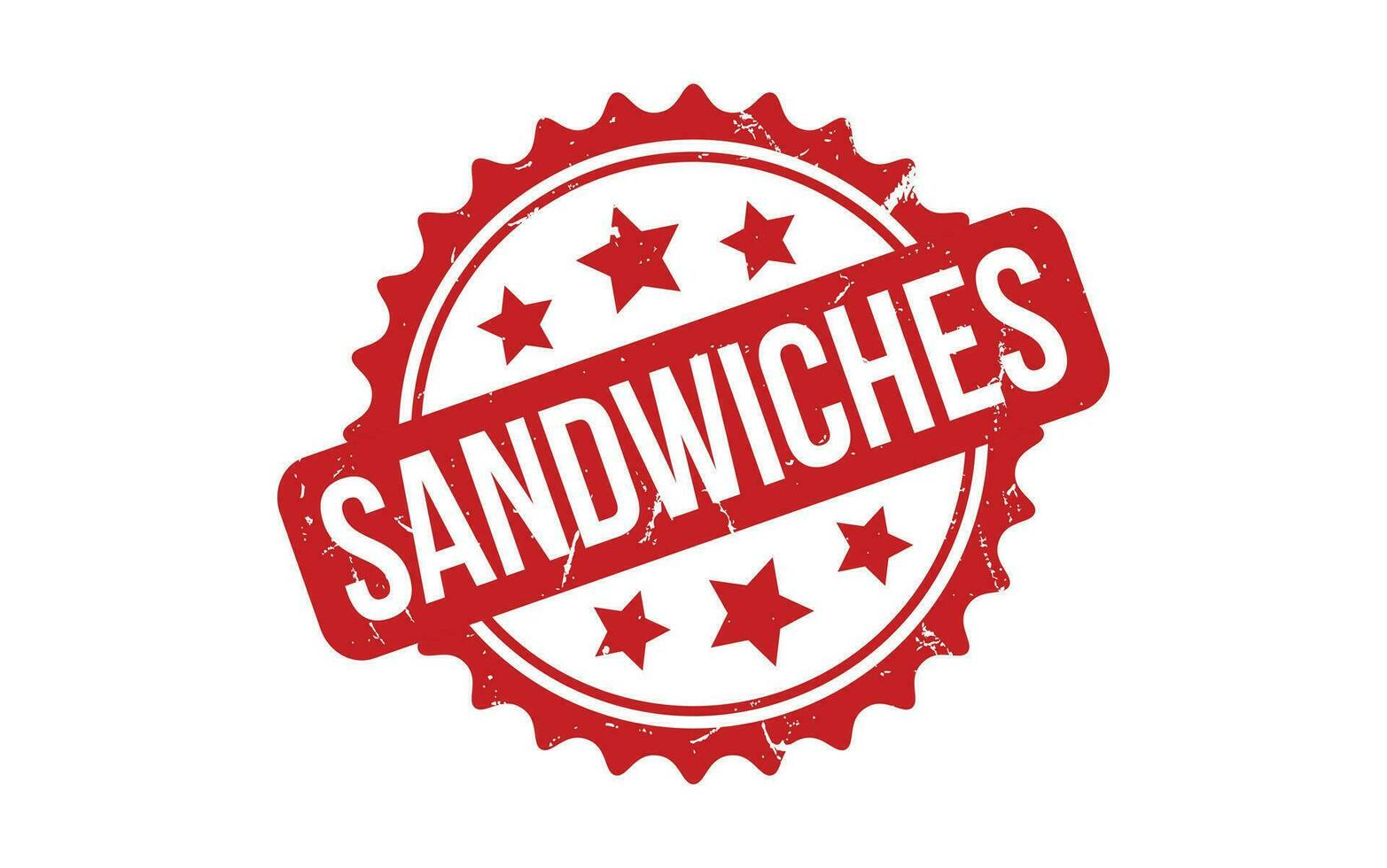 Sandwiches rubber grunge stamp seal vector