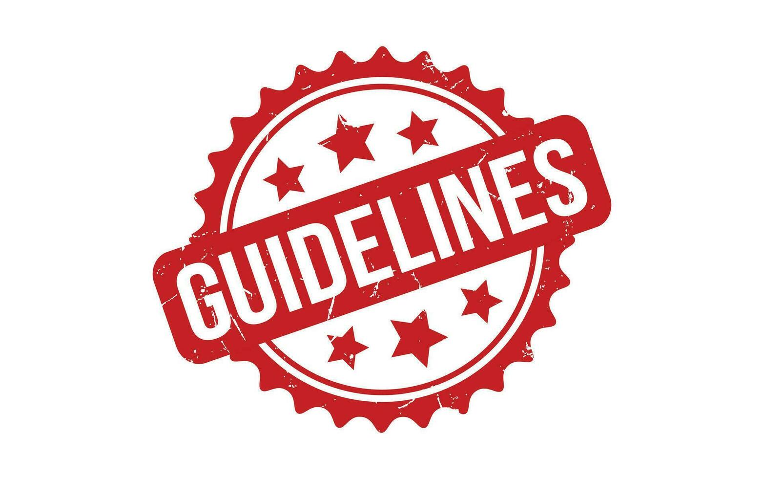 Guidelines rubber grunge stamp seal vector