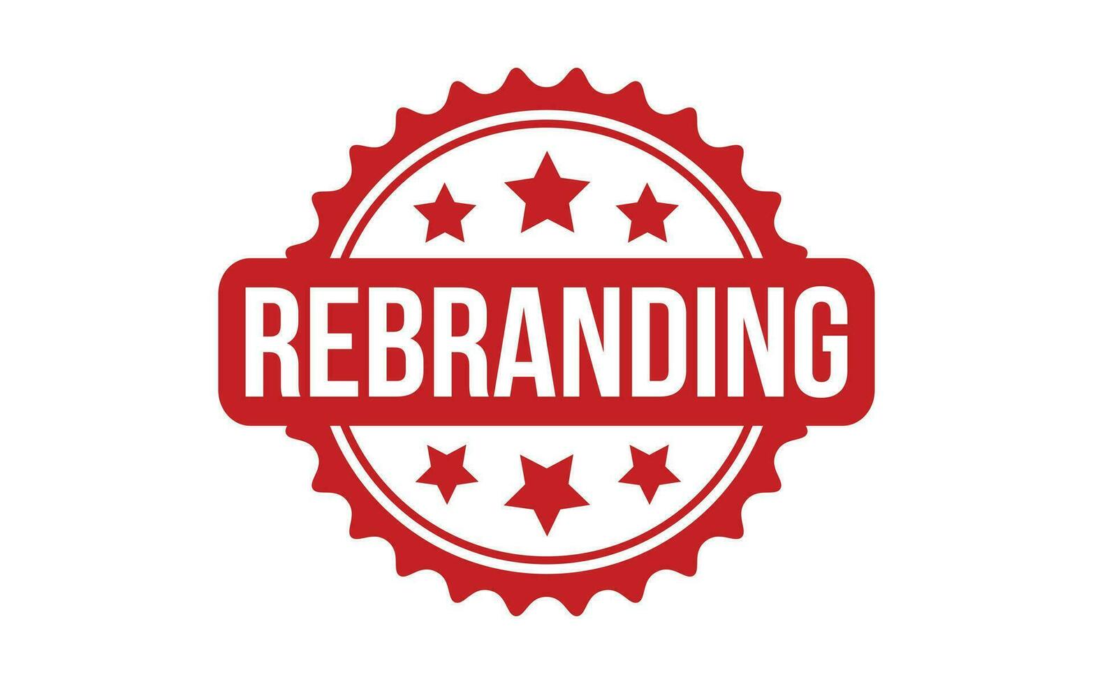 Rebranding rubber grunge stamp seal vector