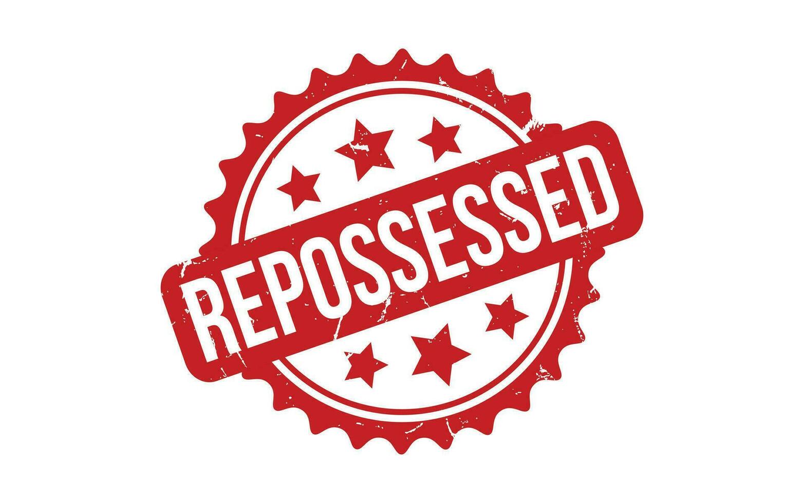 Repossessed rubber grunge stamp seal vector