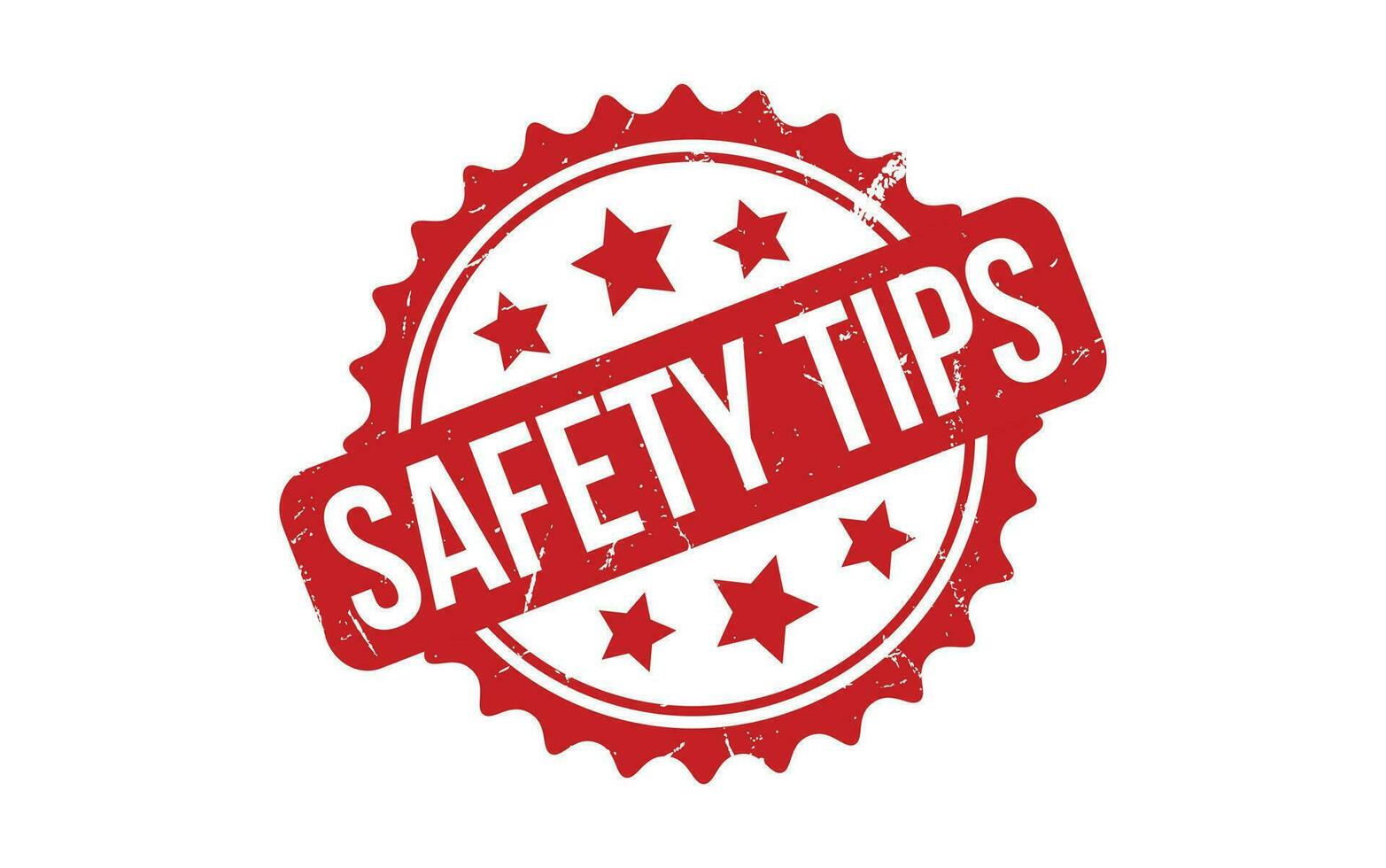 Safety Tips rubber grunge stamp seal vector