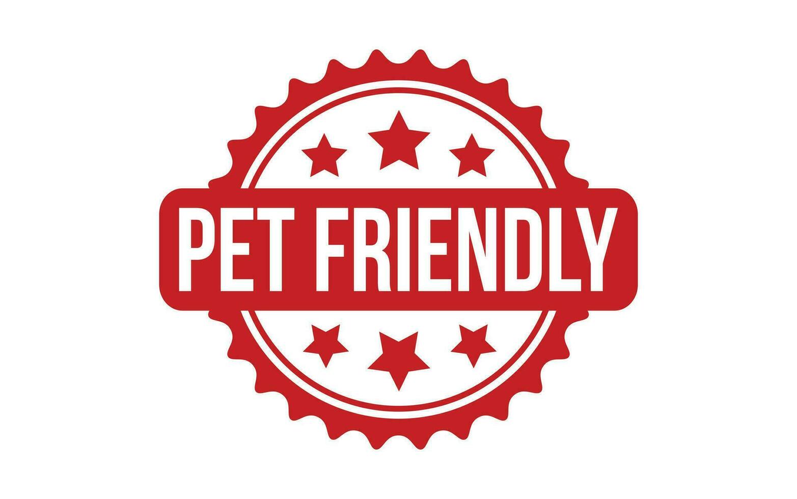 Pet Friendly rubber grunge stamp seal vector