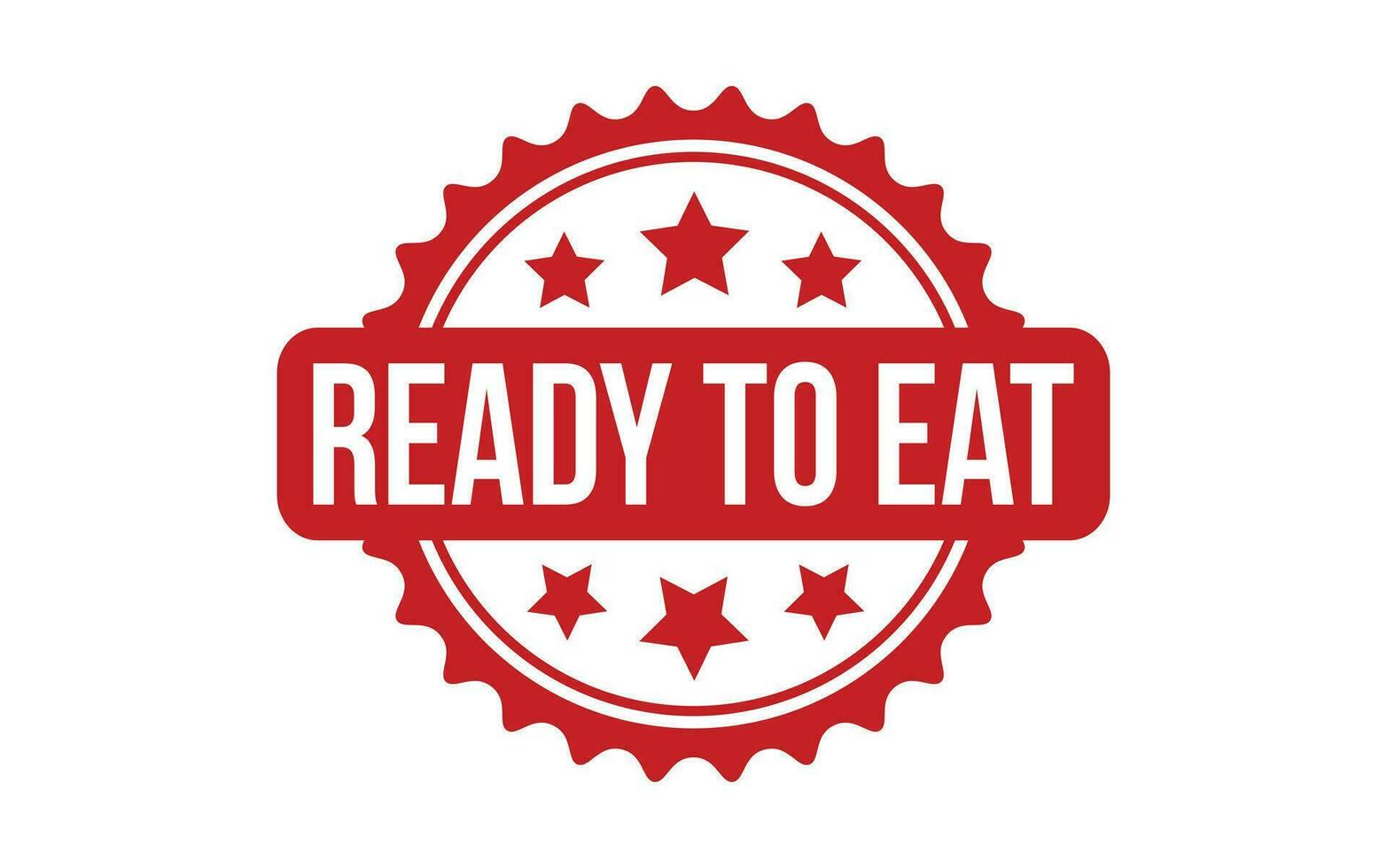 Ready To Eat rubber grunge stamp seal vector