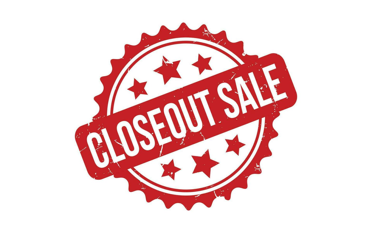 Closeout Sale rubber grunge stamp seal vector
