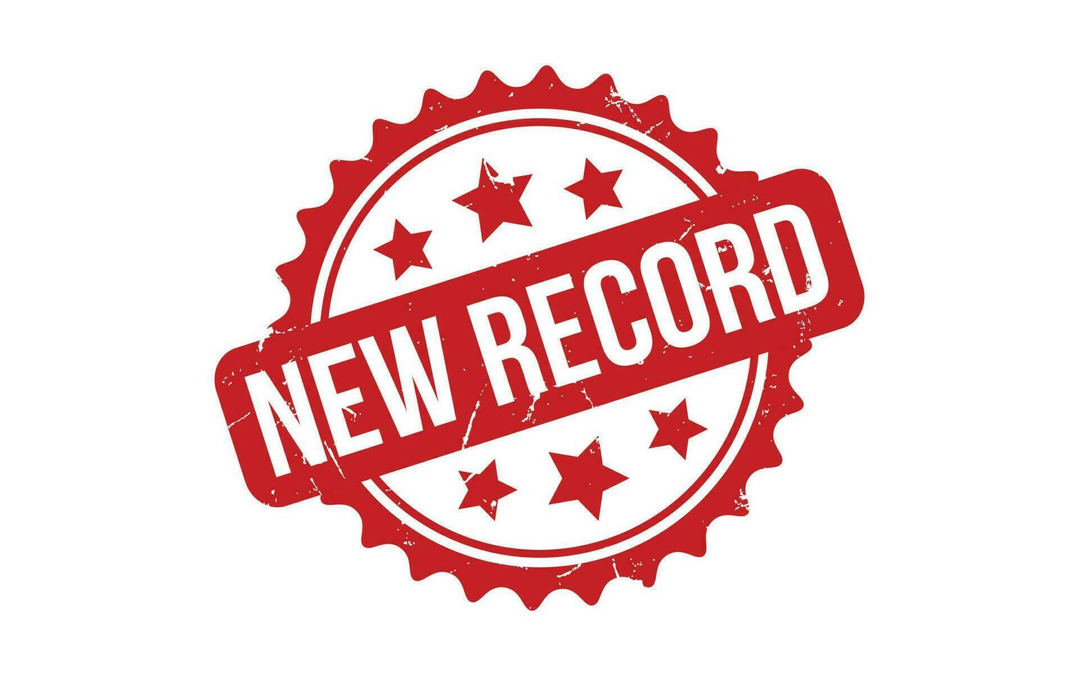 New Record rubber grunge stamp seal vector