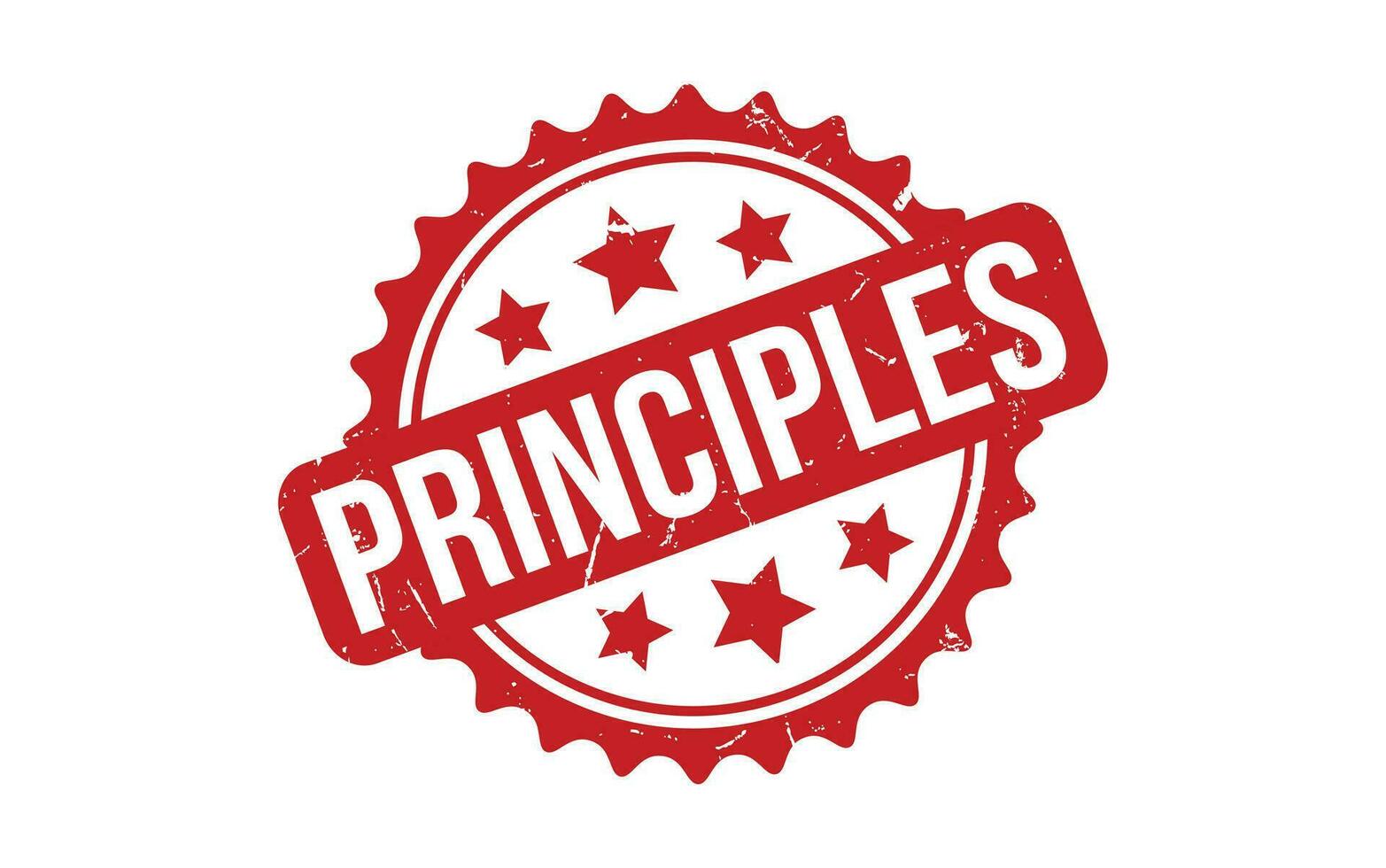 Principles rubber grunge stamp seal vector