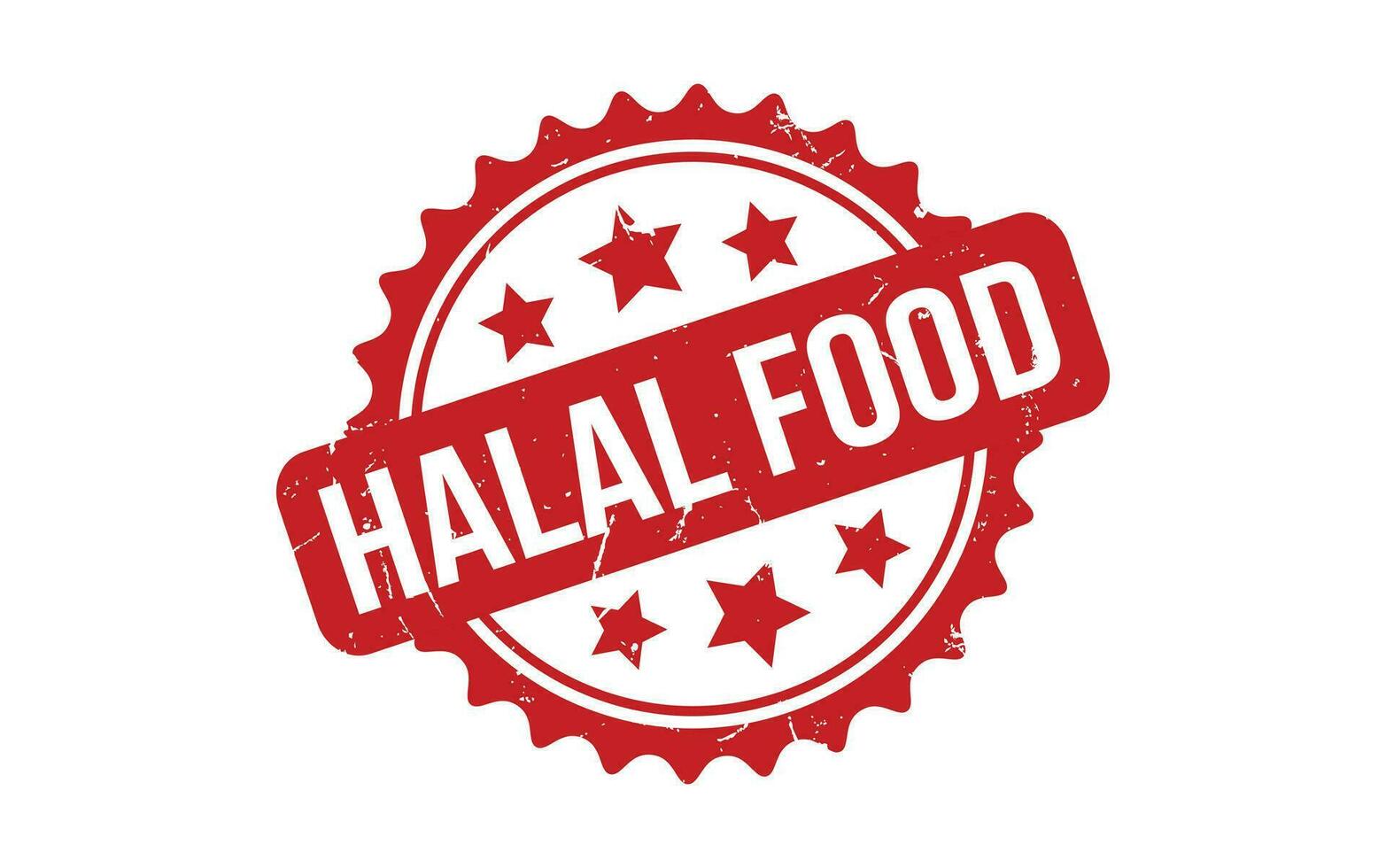 Halal Food rubber grunge stamp seal vector