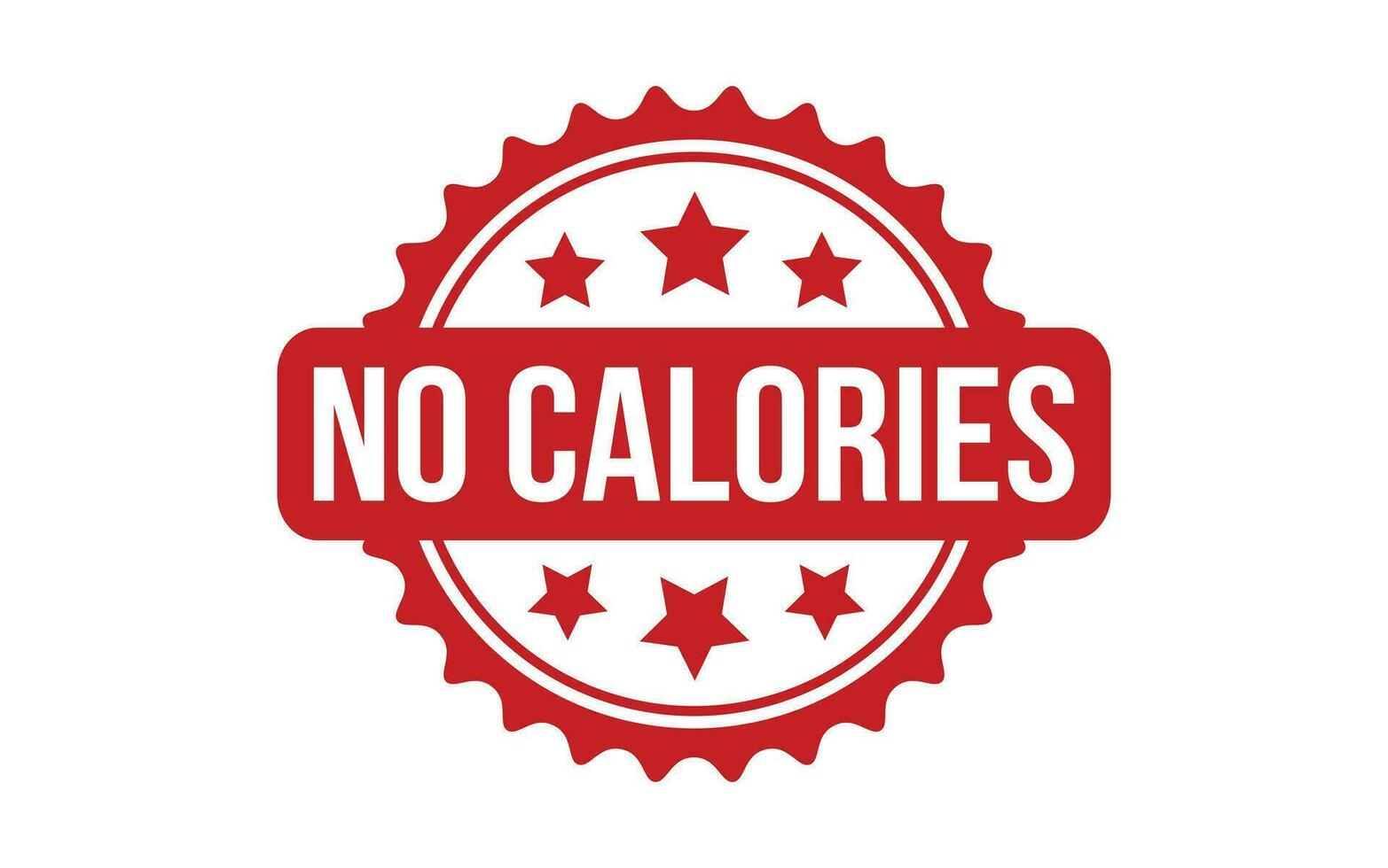 No Calories rubber grunge stamp seal vector