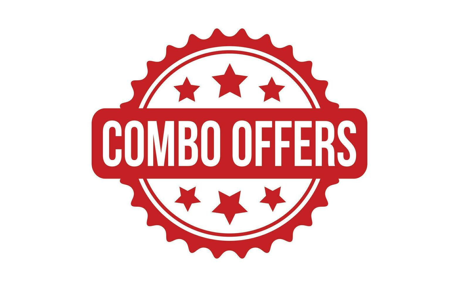 Combo offers rubber grunge stamp seal vector