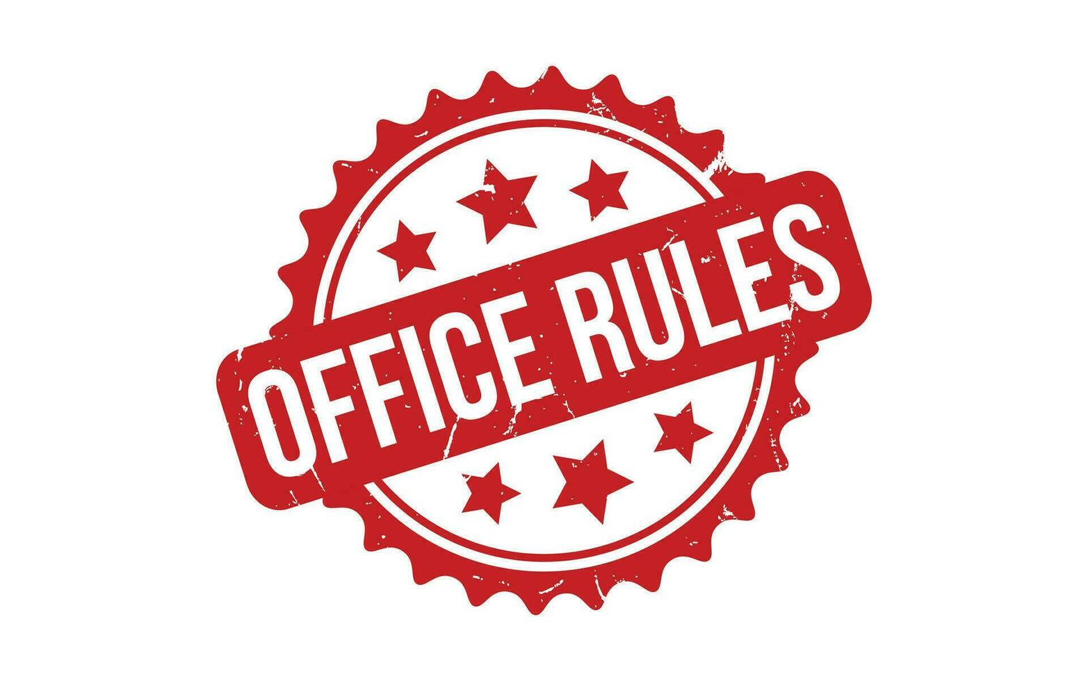 Office Rules rubber grunge stamp seal vector