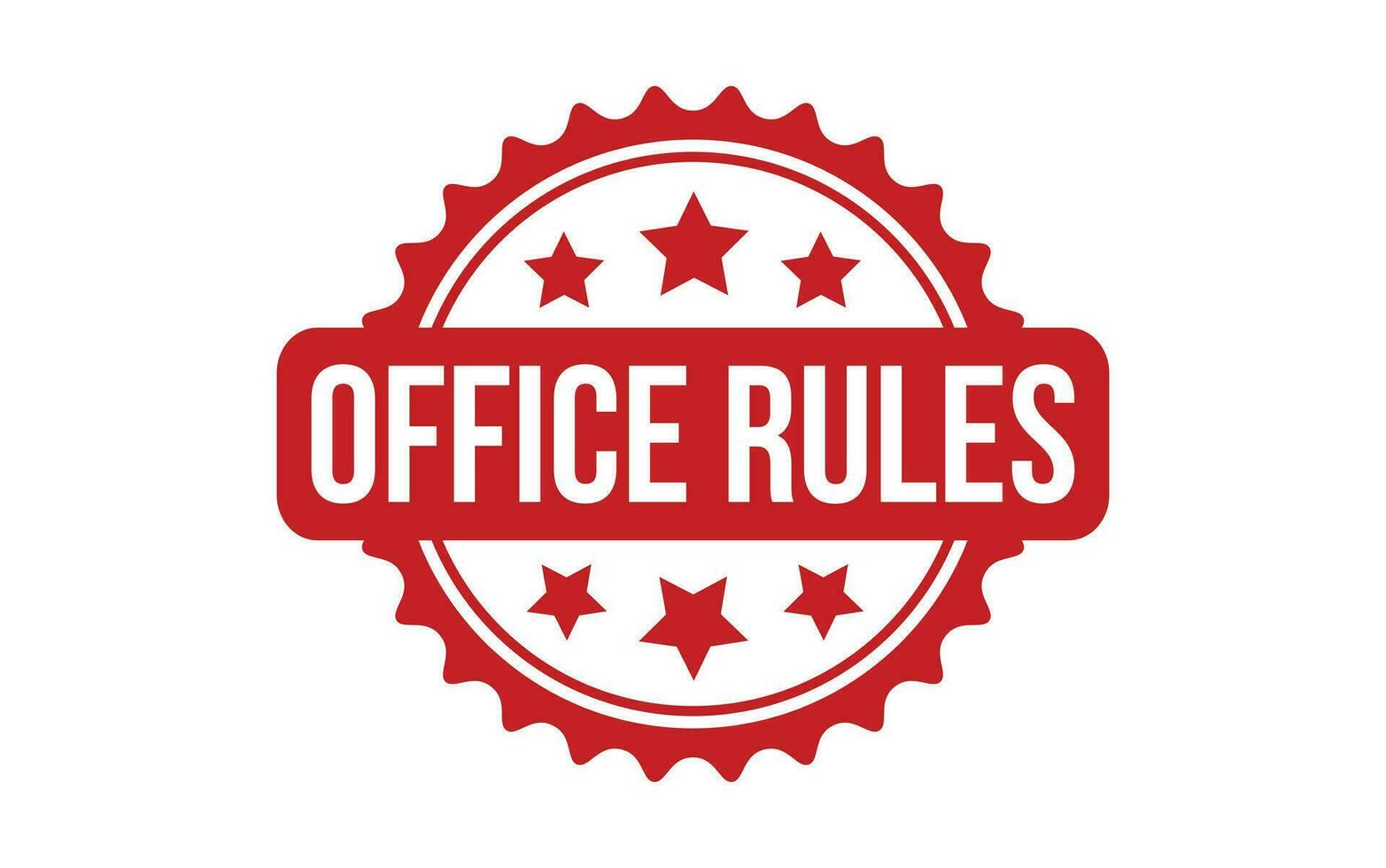 Office Rules rubber grunge stamp seal vector