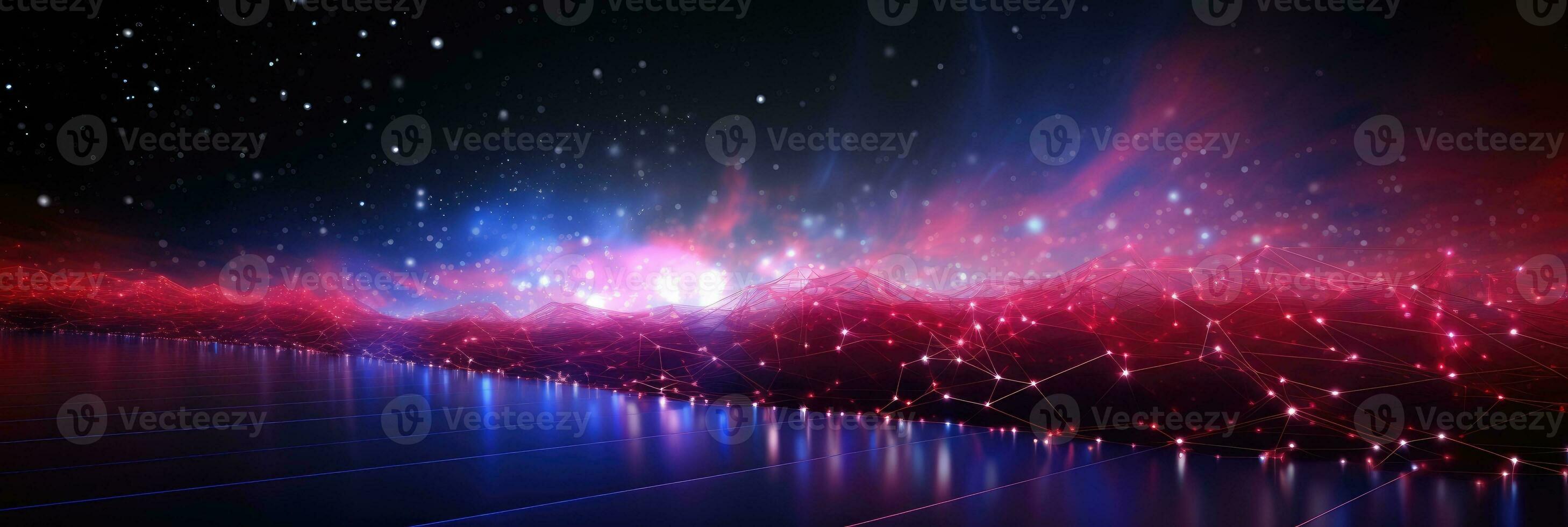 Abstract polygonal low poly background. Generative AI photo