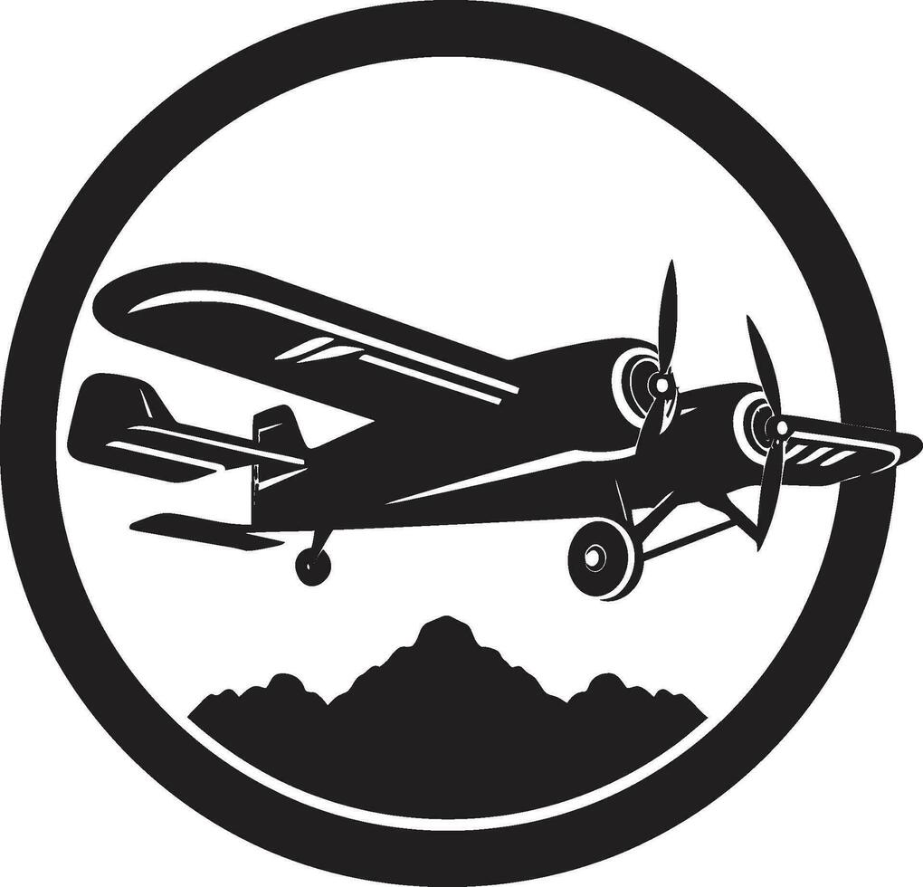Darkwing Navigator Onyx Aircraft Vector Aviation Magic in Black Skies Vector Art