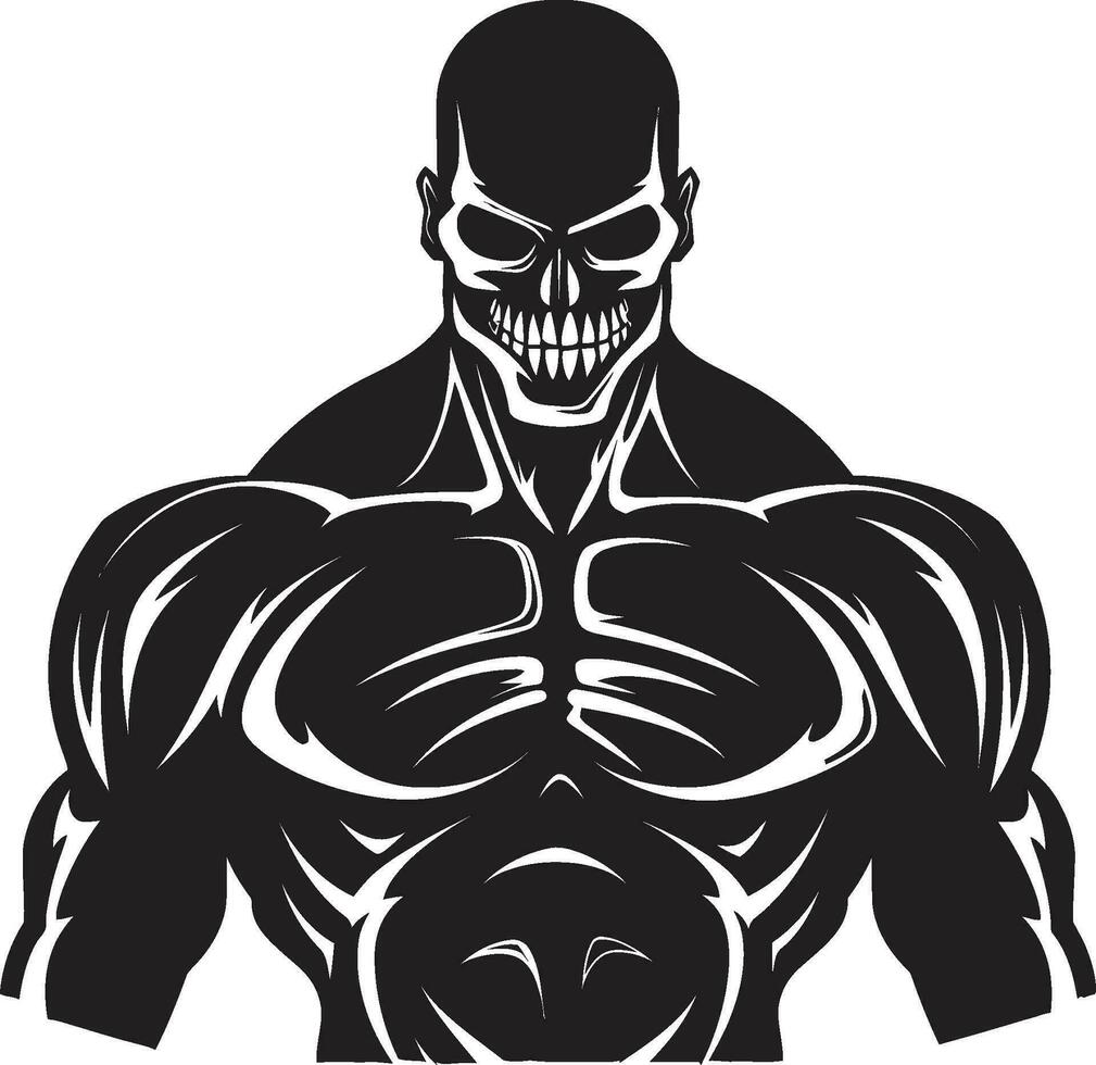 Monochrome Muscles Vector Bodybuilder Precision Ink and Iron Bodybuilder Vector Serenity