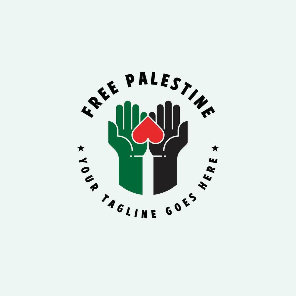 free palestine logo vector