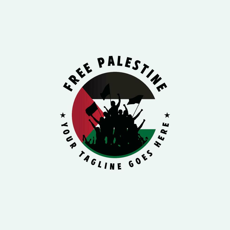 free palestine logo vector
