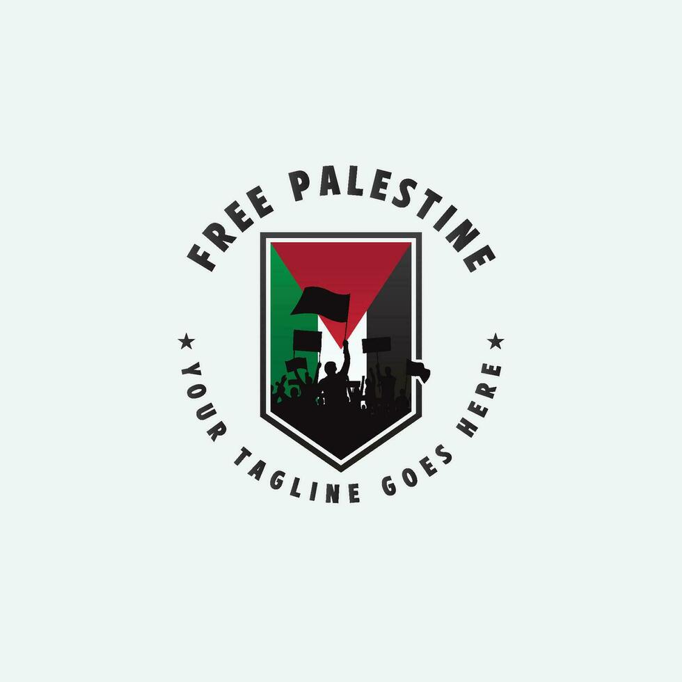 free palestine logo vector