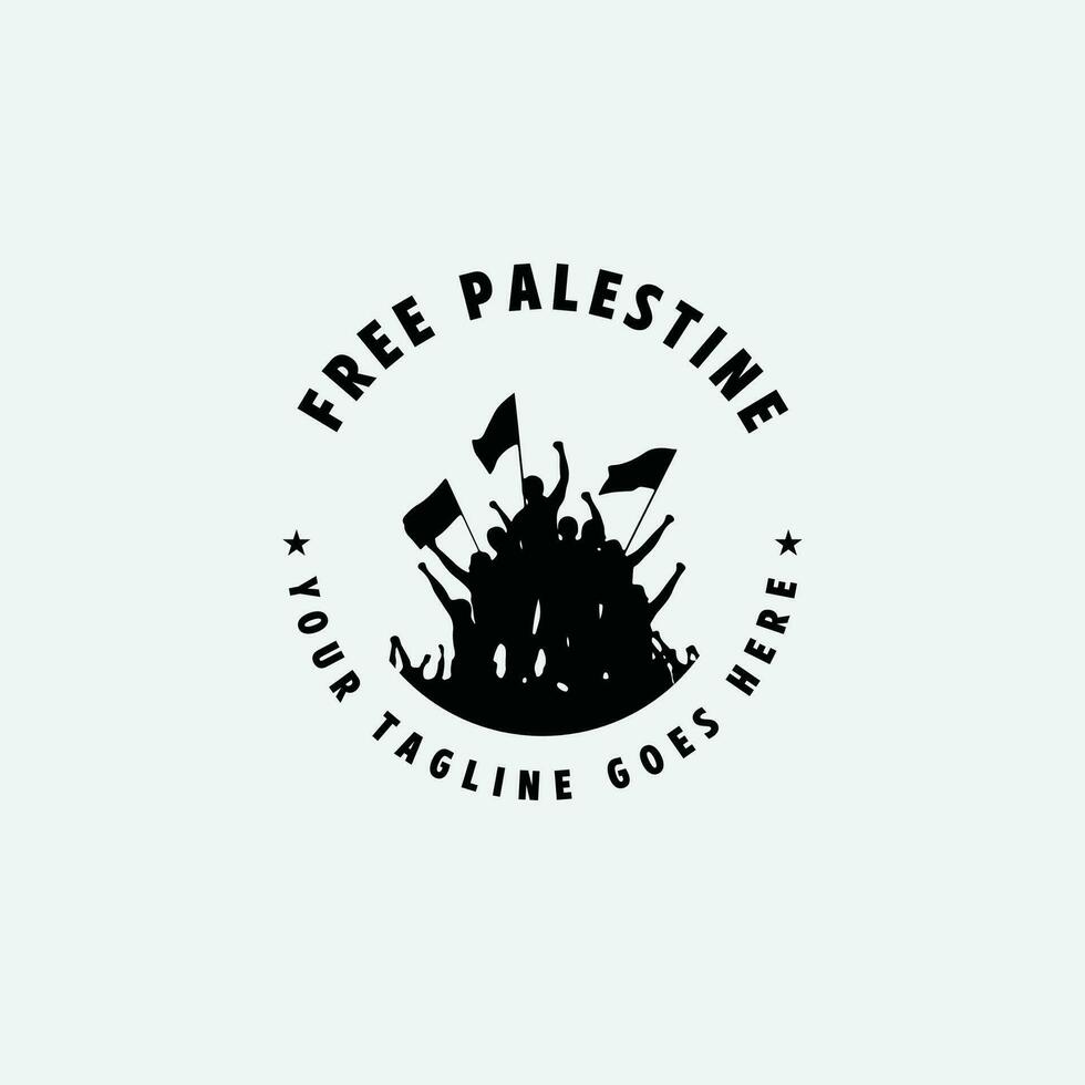 free palestine logo vector