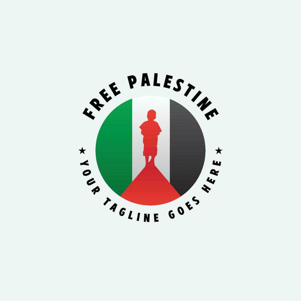 free palestine logo vector