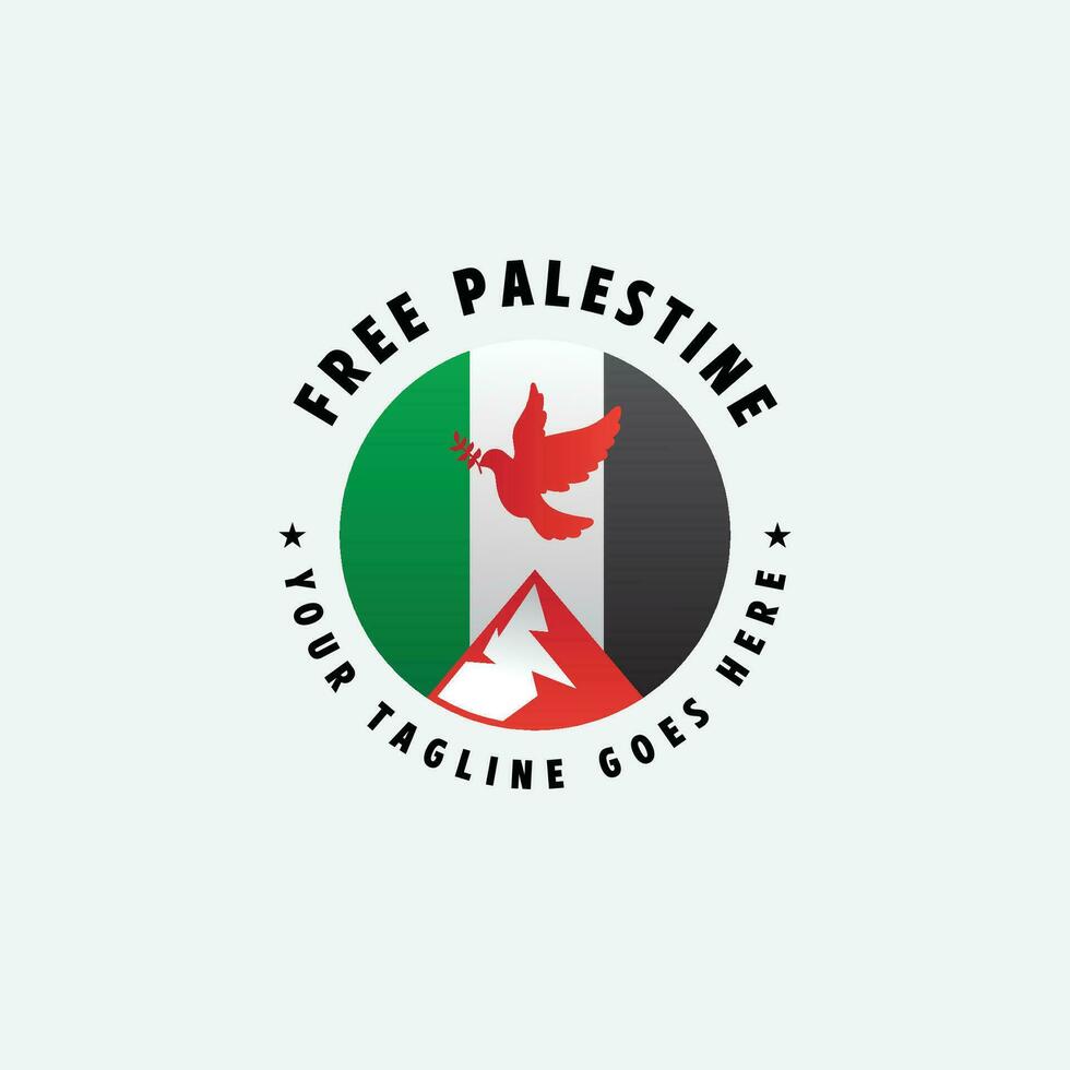 free palestine logo vector