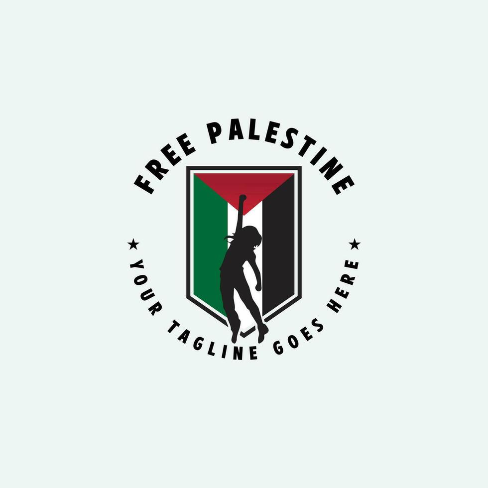 free palestine logo vector