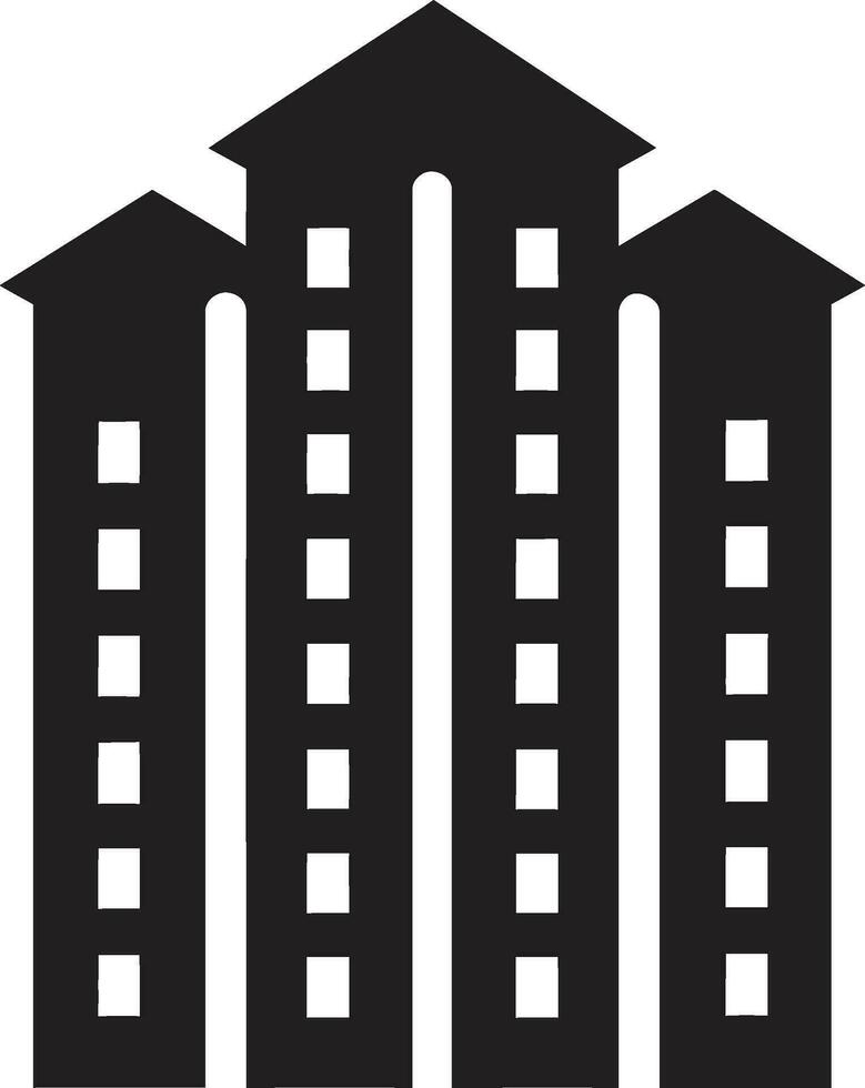 Architectural Silence Vector Structure Art Sculpted Skyline Dreams Onyx Vector Craft