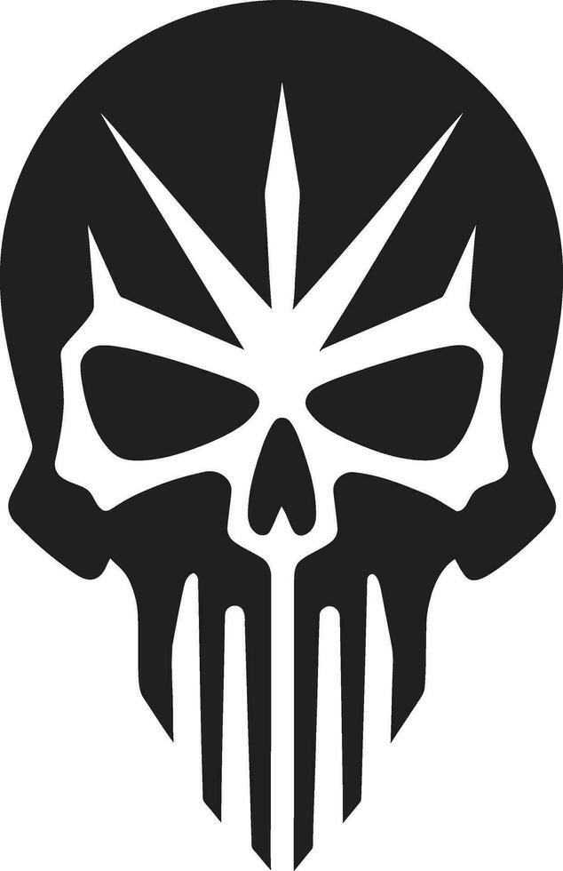 Chic and Stylish Funky Skullhead Vector Elegance Funky Fusion Urban Attitude in Black Skullhead