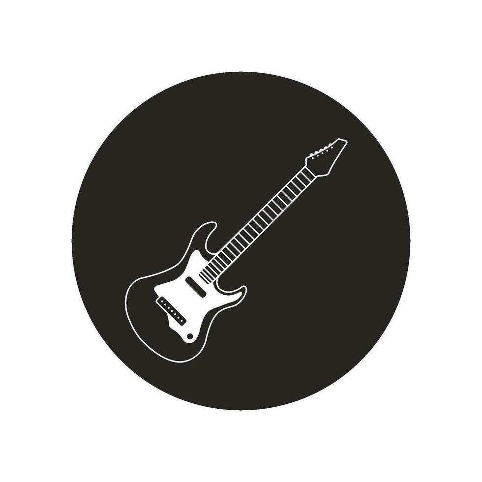 eléctrico guitarra icono vector