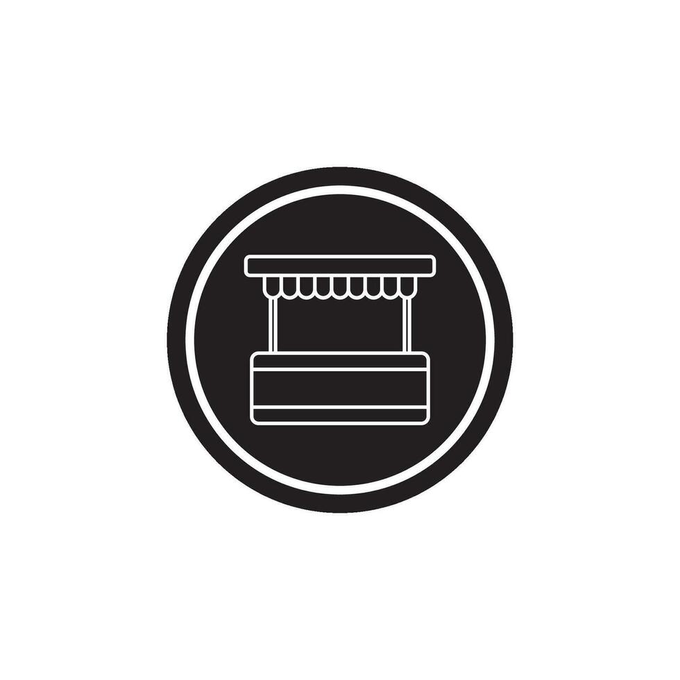 drinks cart icon vector