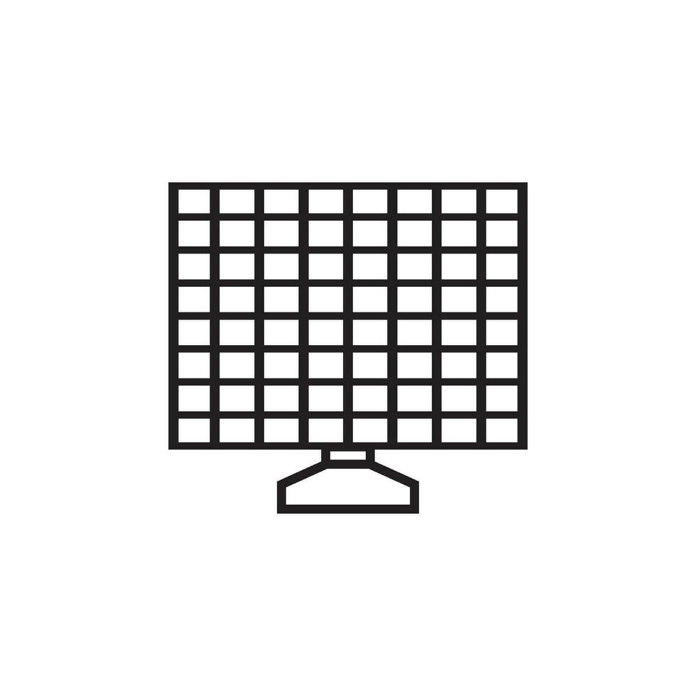 solar panel icon vector
