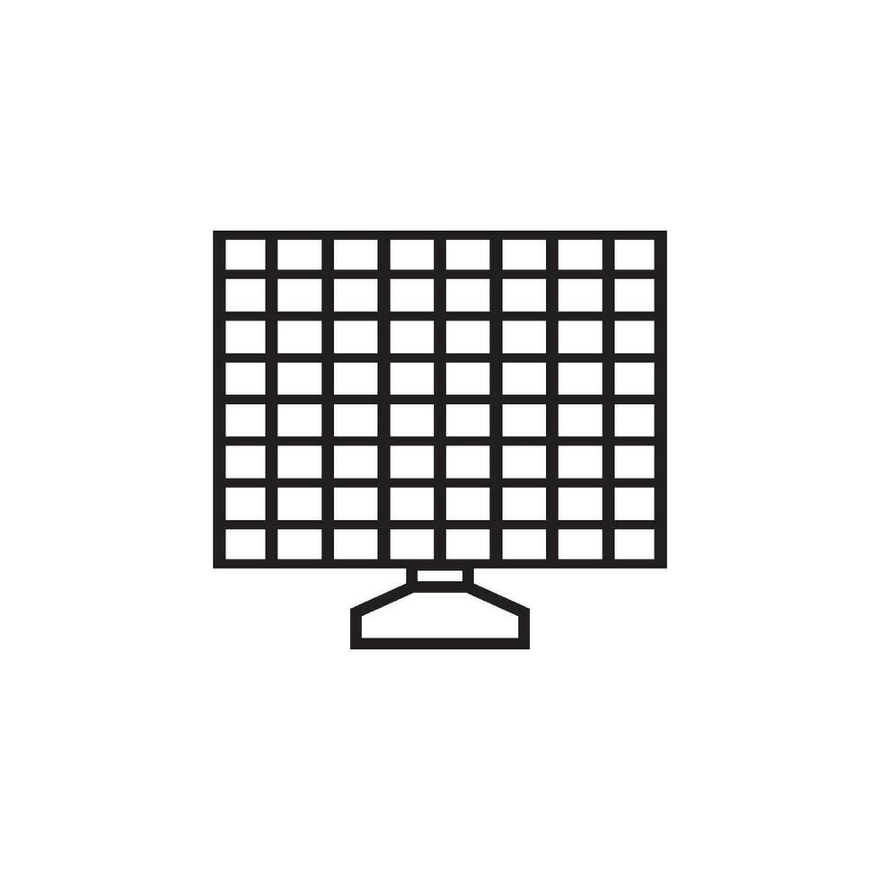 solar panel icono vector