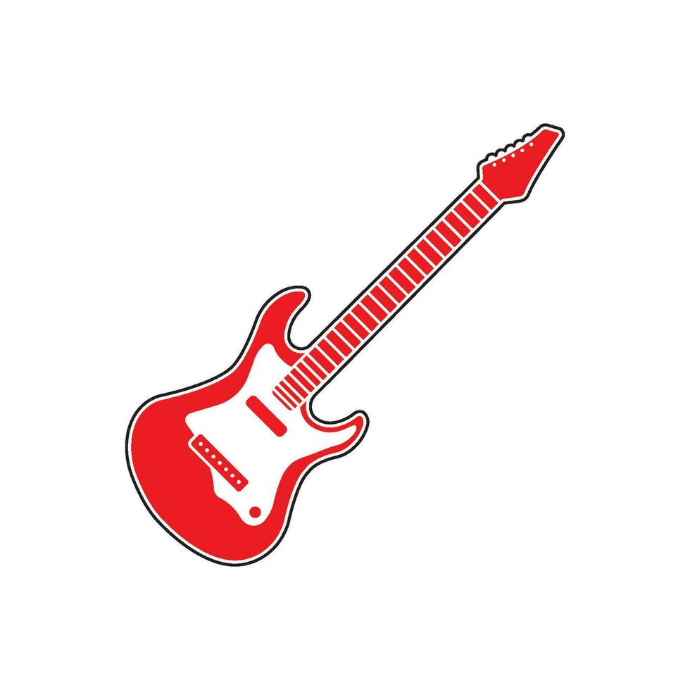 electric guitar icon vector