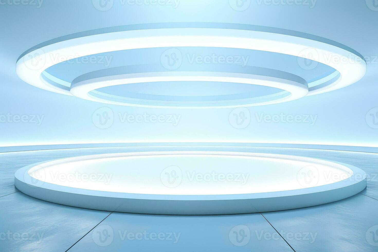 Abstract futuristic architecture background, Minimal technology white backdrop, Generative AI illustration photo