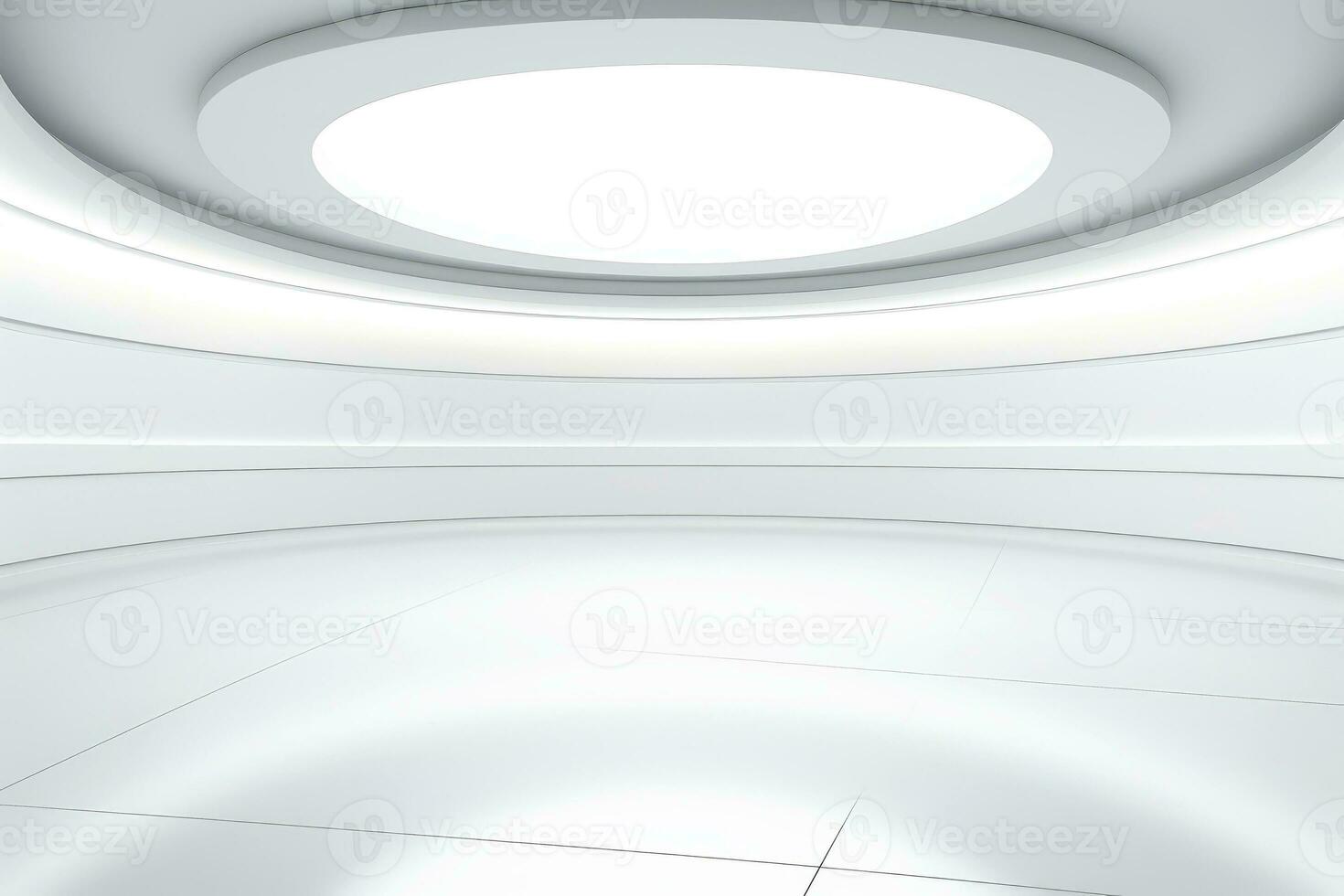 Abstract futuristic architecture background, Minimal technology white backdrop, Generative AI illustration photo