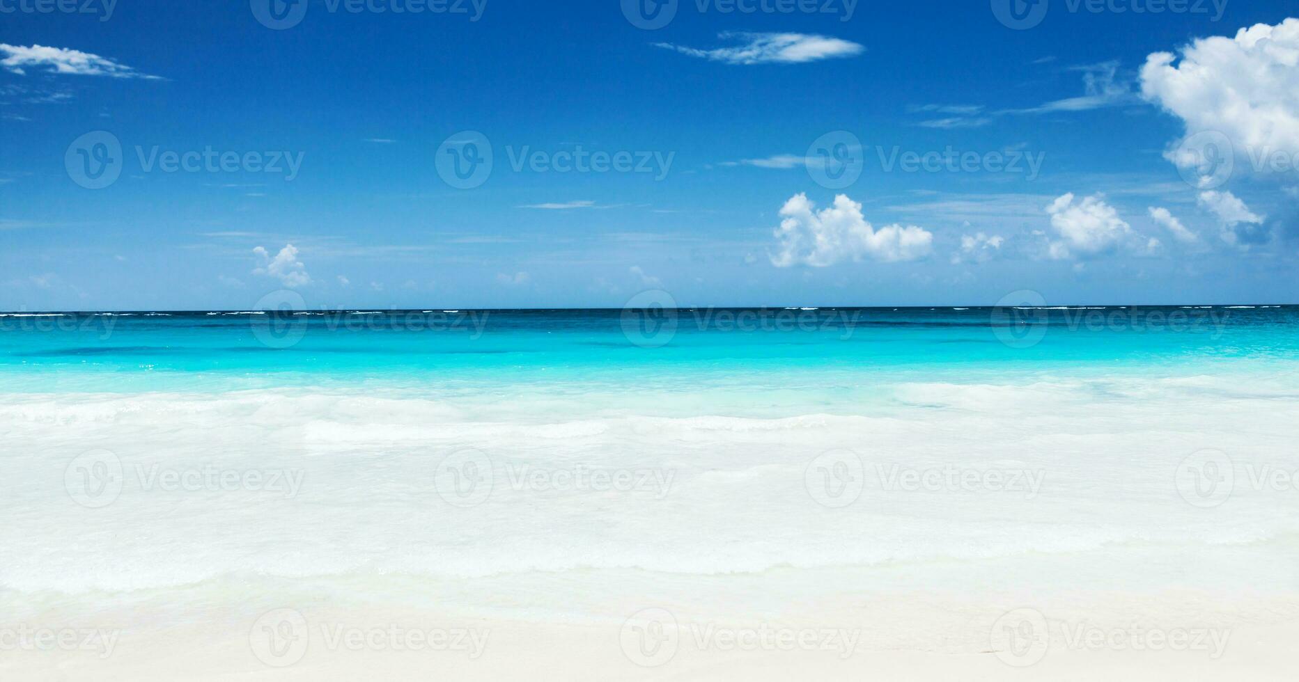 Beautiful beach panorama photo