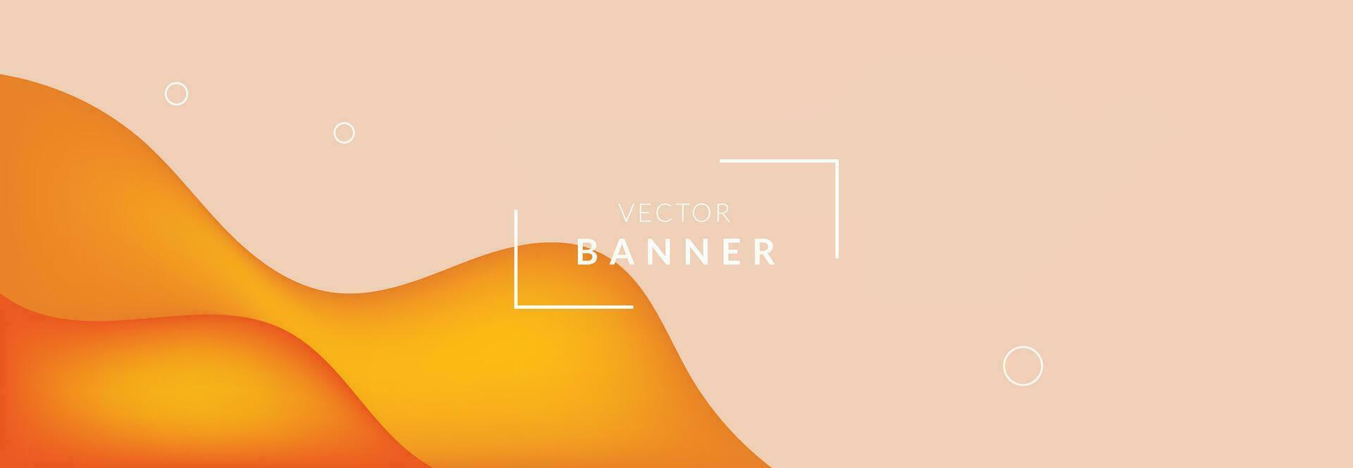 Abstract vector banner design template.