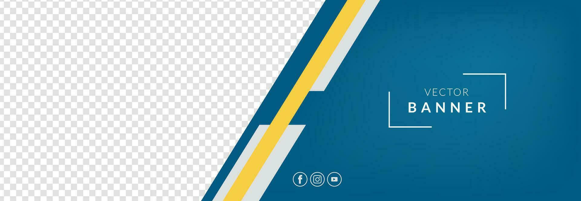 Modern Web Banner Design Template. vector