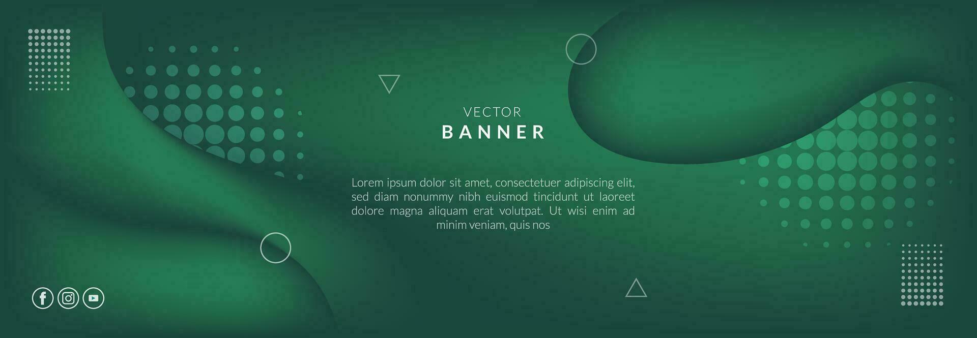 Abstract vector banner design template.