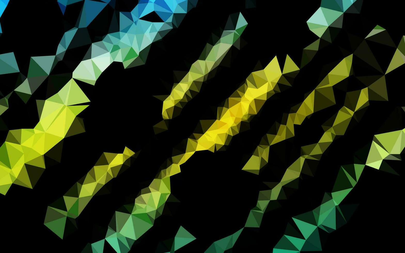 Light Blue, Yellow vector shining triangular template.