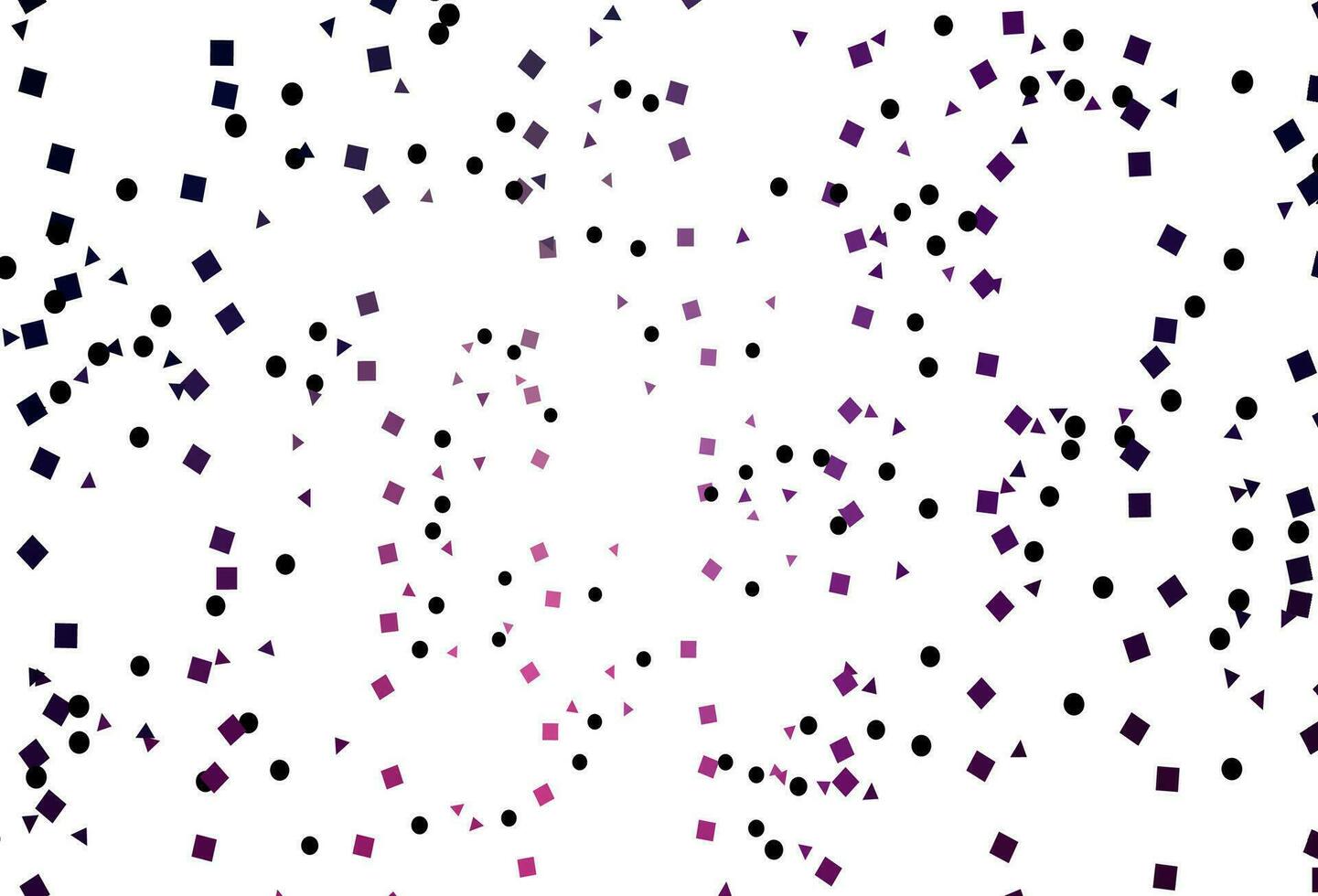 Light Purple, Pink vector template with crystals, circles, squares.