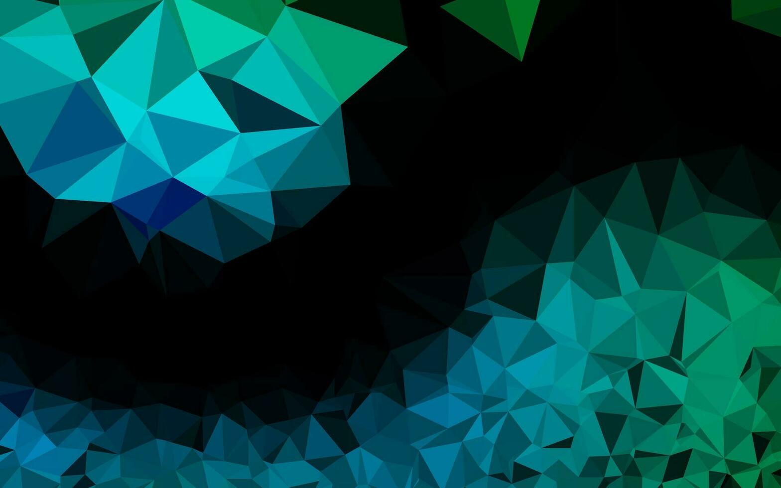 Light Blue, Green vector abstract polygonal texture.