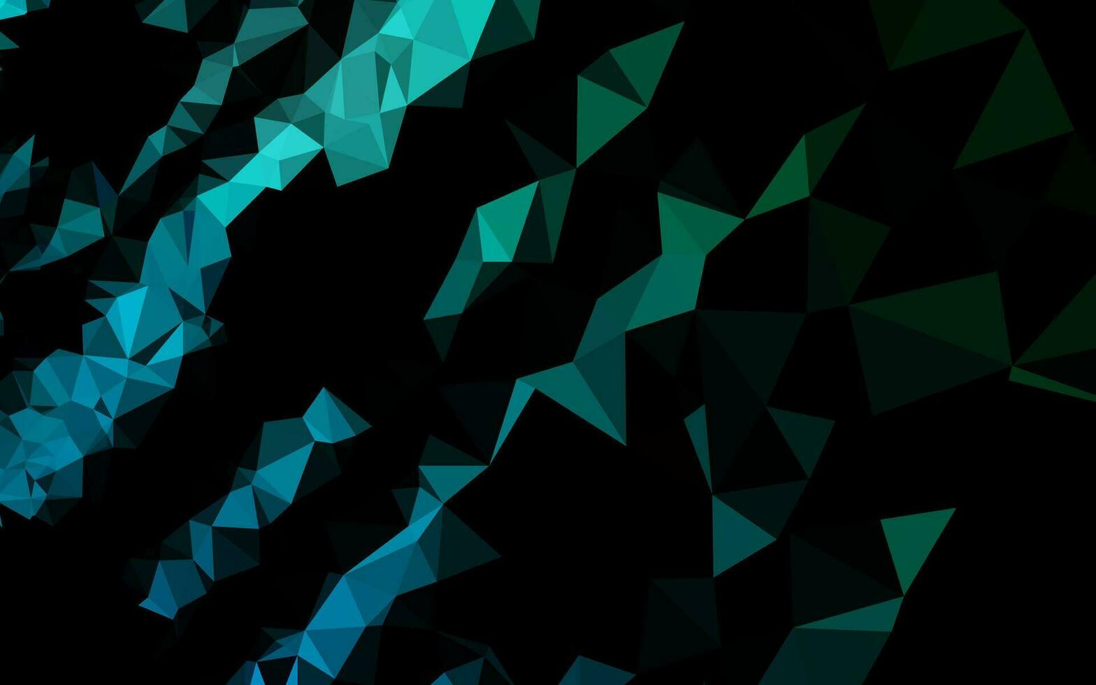 Dark Blue, Green vector shining triangular template.