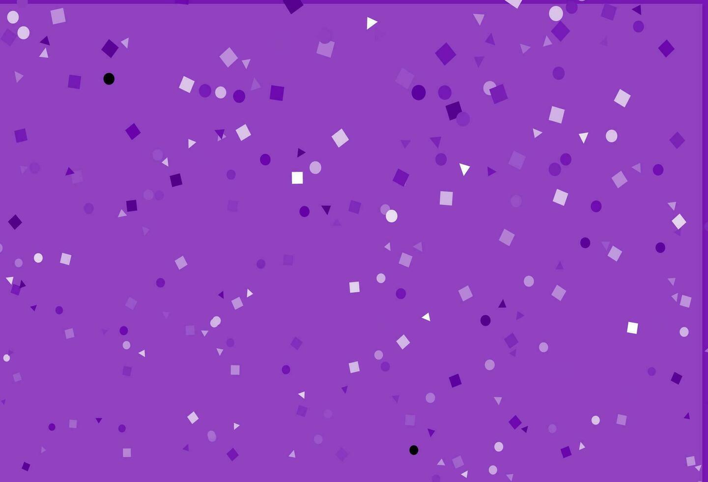 Light Purple vector template with crystals, circles, squares.